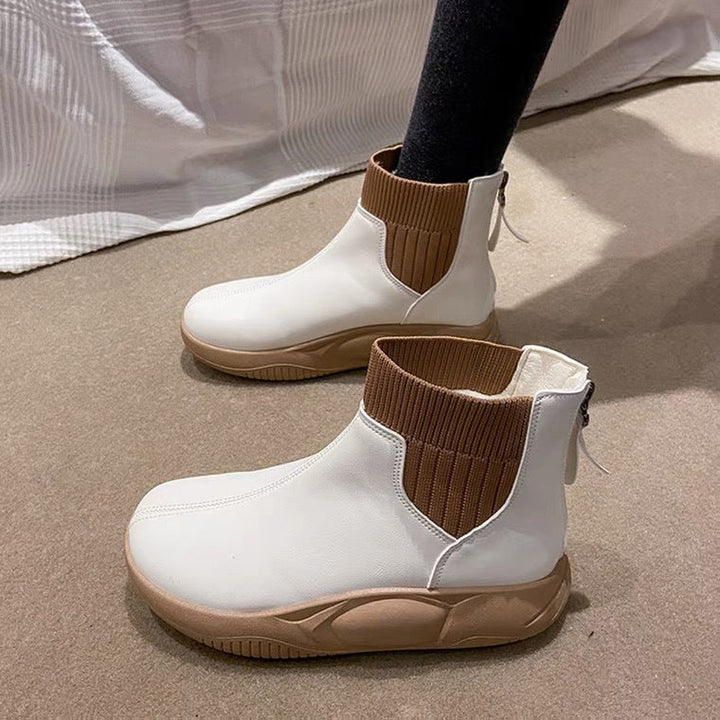 W&W Mode | Klassische Stiefelette mit niedrigem Absatz