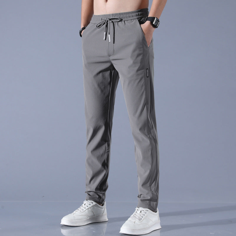 W&W Mode | Atmungsaktive Gerade Sporthose Aus Sommer Eis Seide Für Herren