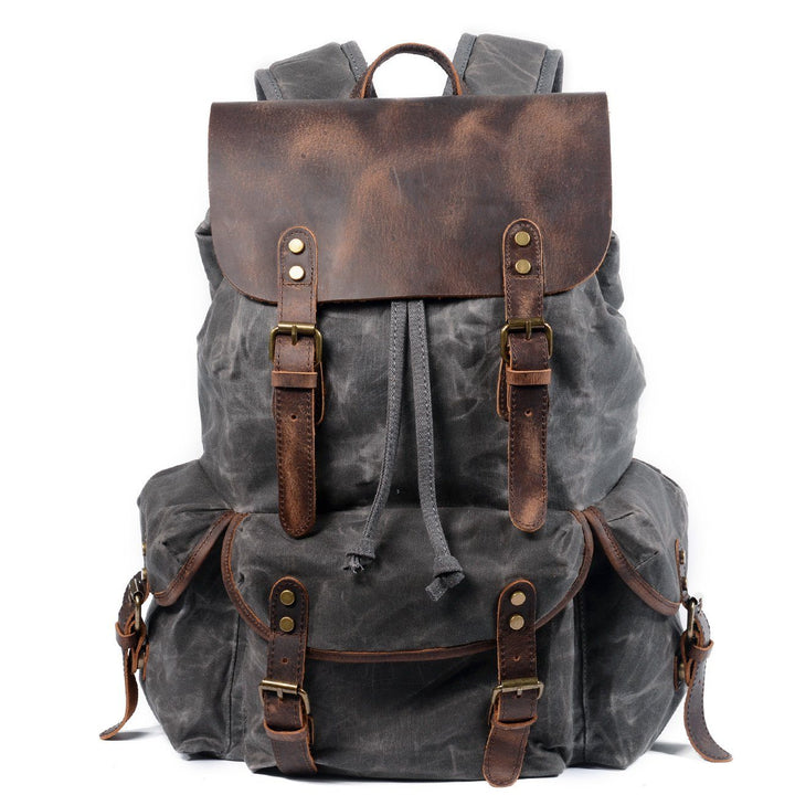 W&W Mode | Canvas Leder Rucksack - Nachhaltig und stilvoll für den täglichen Gebrauch