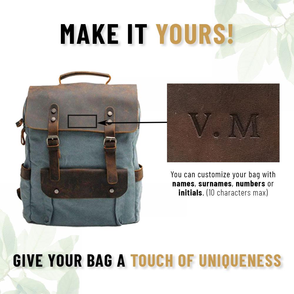 W&W Mode | Canvas Rucksack - Stockholm - Stilvoller und nachhaltiger Rucksack für den täglichen Gebrauch