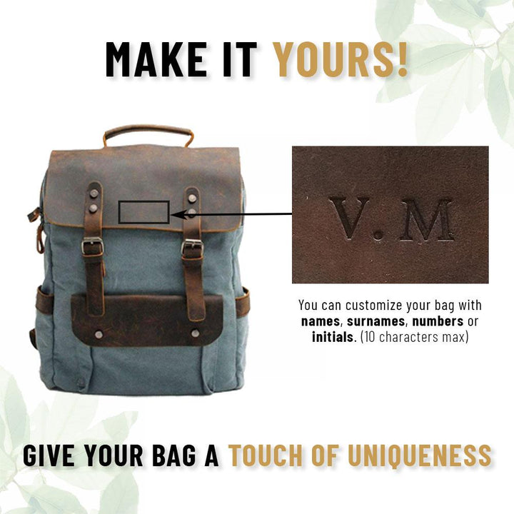 W&W Mode | Canvas Rucksack - Stockholm - Stilvoller und nachhaltiger Rucksack für den täglichen Gebrauch