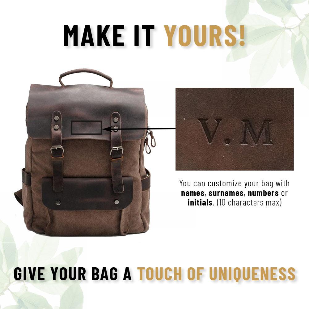 W&W Mode | Canvas Rucksack - Stockholm - Stilvoller und nachhaltiger Rucksack für den täglichen Gebrauch