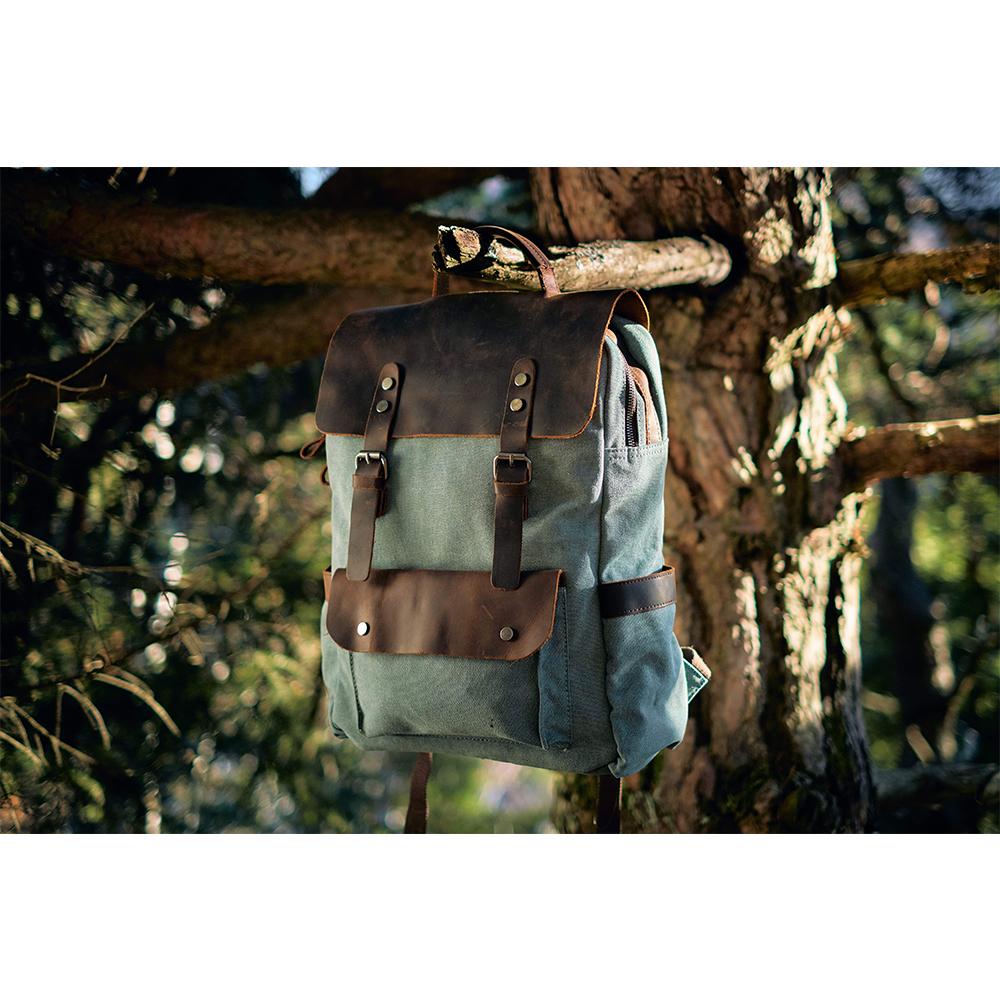 W&W Mode | Canvas Rucksack - Stockholm - Stilvoller und nachhaltiger Rucksack für den täglichen Gebrauch