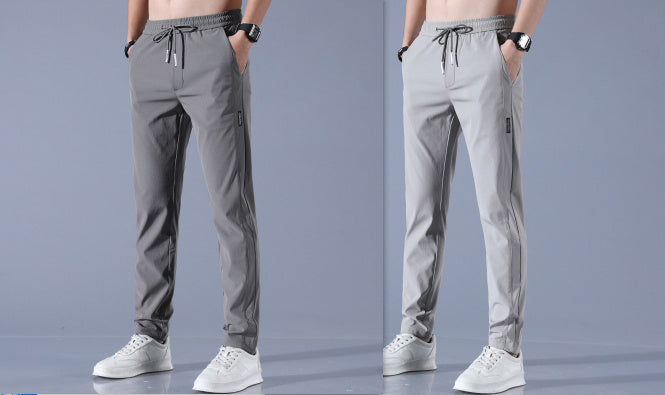 W&W Mode | Atmungsaktive Gerade Sporthose Aus Sommer Eis Seide Für Herren