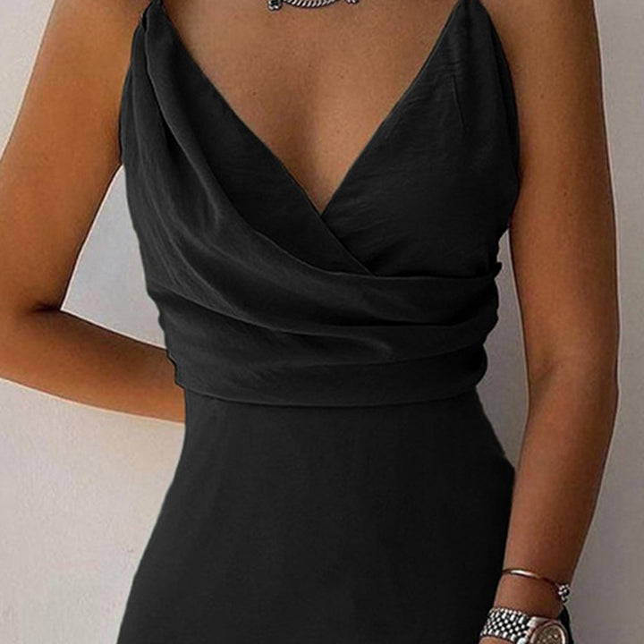 W&W Mode | V-Ausschnitt Midikleid Mit Druck Und Schlitz