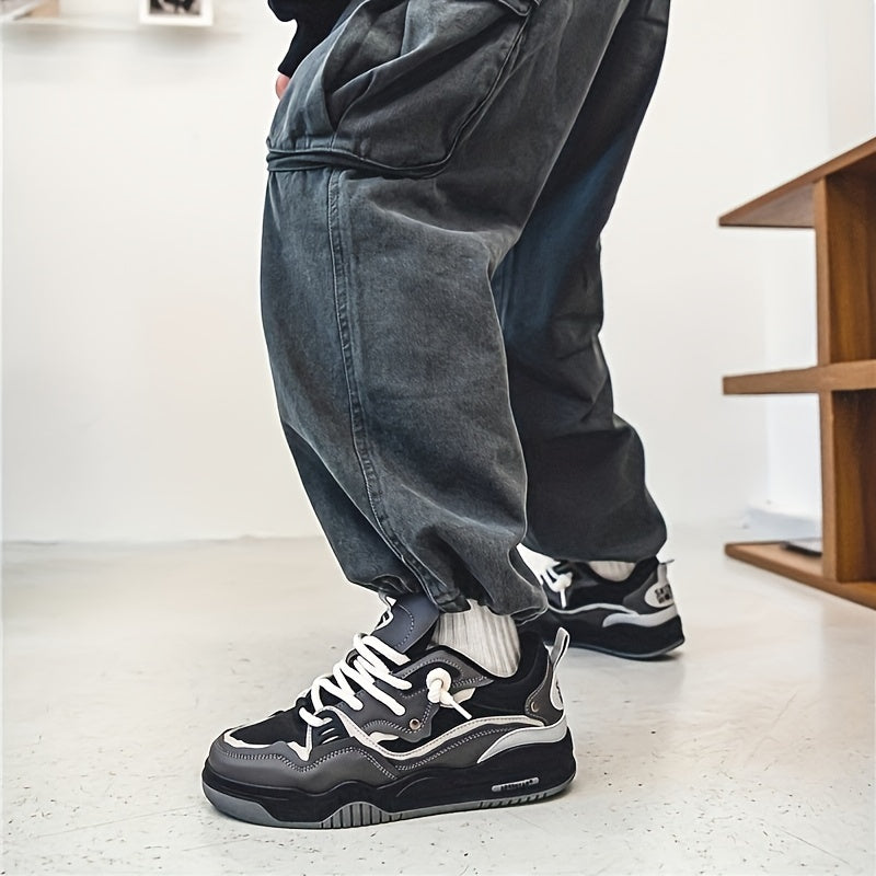 W&W Mode | Herren Stilvolle Schnür Skate Sneaker mit