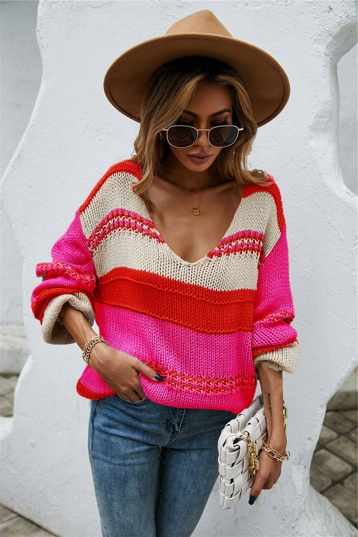 W&W Mode – Pullover mit Farbblock
