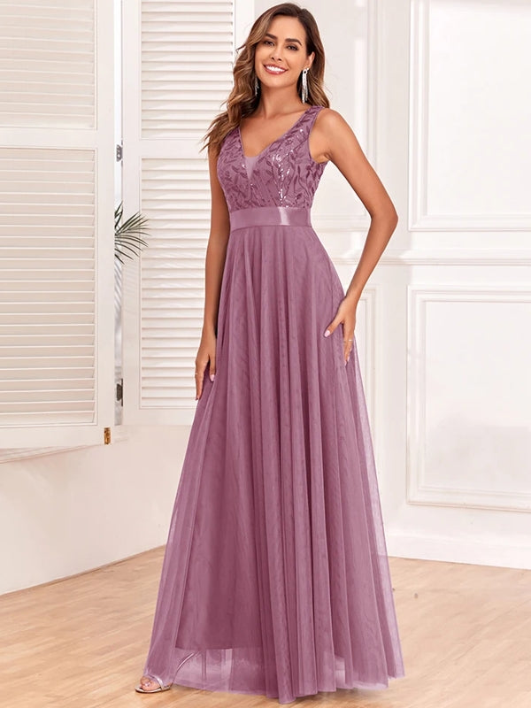W&W Mode | Trägerloses Abendkleid