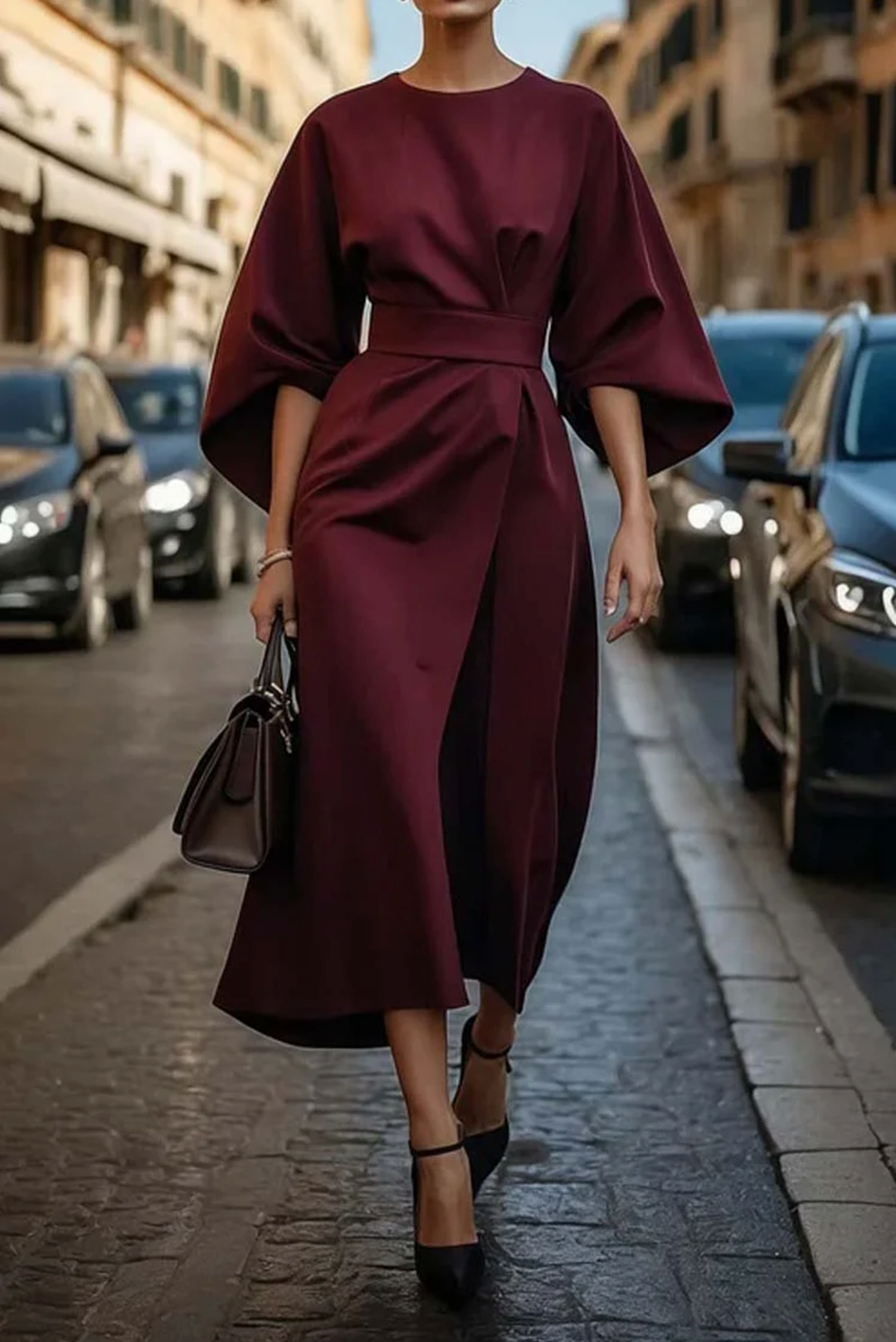 W&W Mode | Elegantes Fließendes Kleid