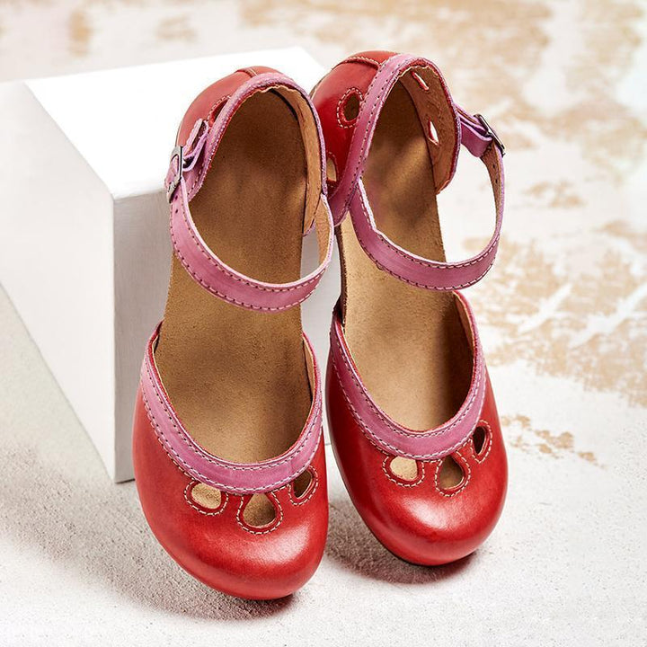 W&W Mode | Bequeme Niedrig Heel Sandalen