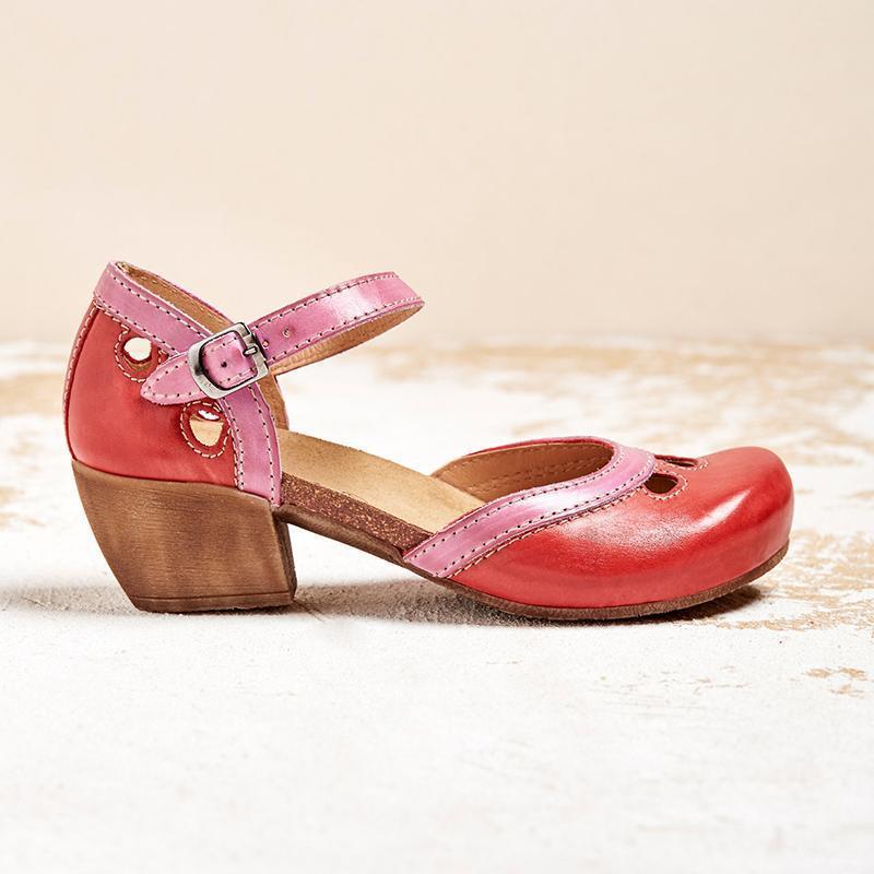 W&W Mode | Bequeme Niedrig Heel Sandalen