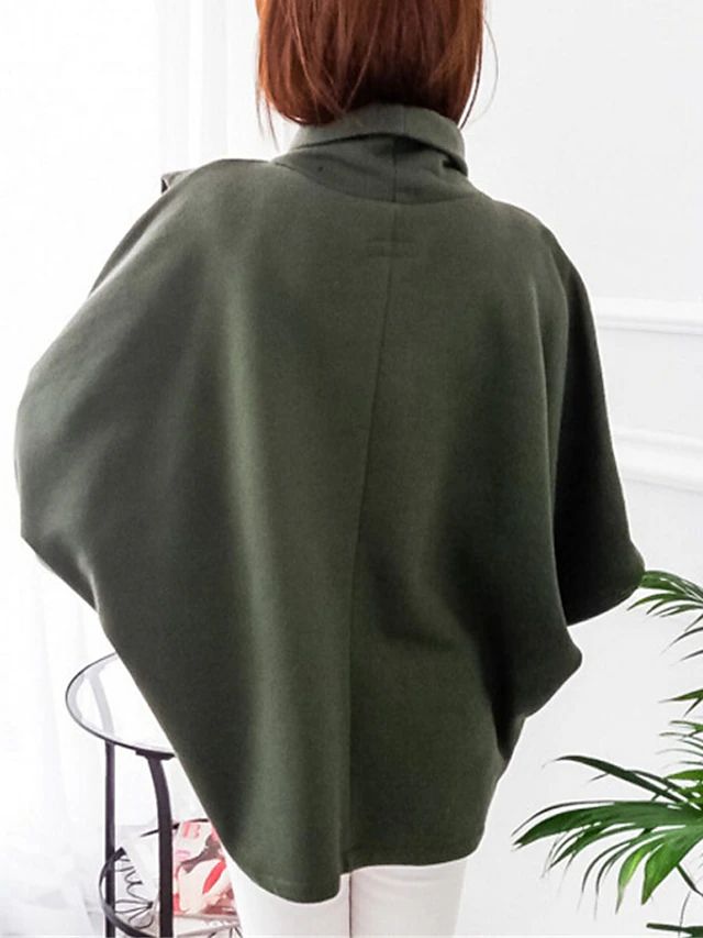 W&W Mode - Lässiger Kapuzenpullover mit Fledermausärmeln
