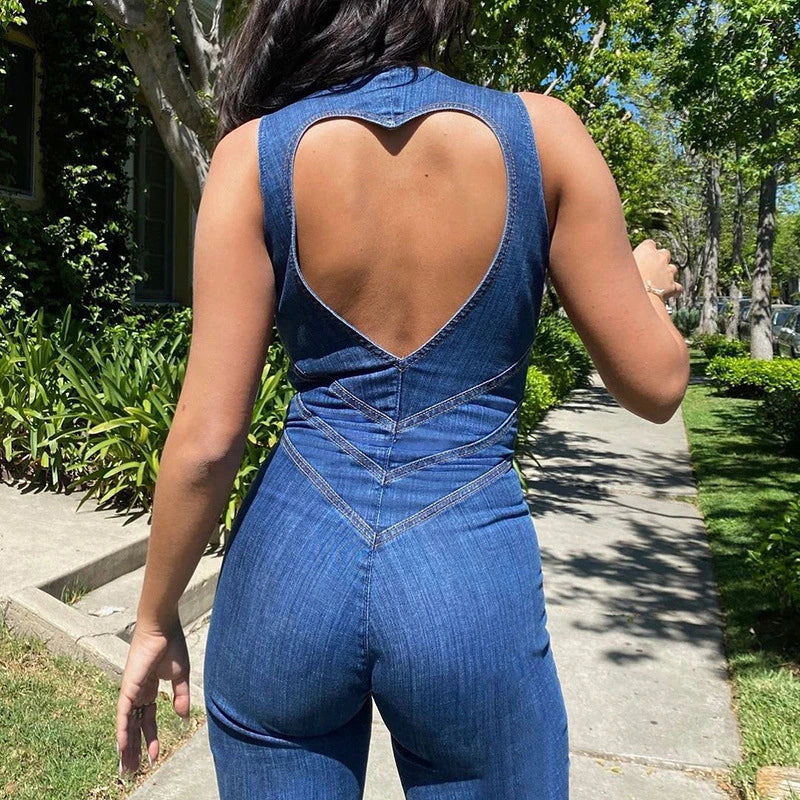 W&W Mode | Overall Damen Elegant Blau
