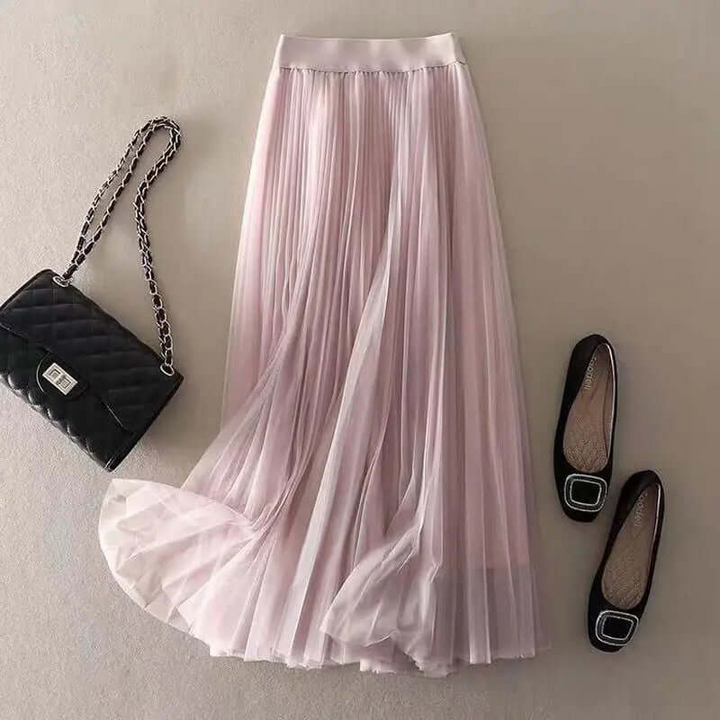 W&W Mode | Damen Faltenrock Lang Maxi