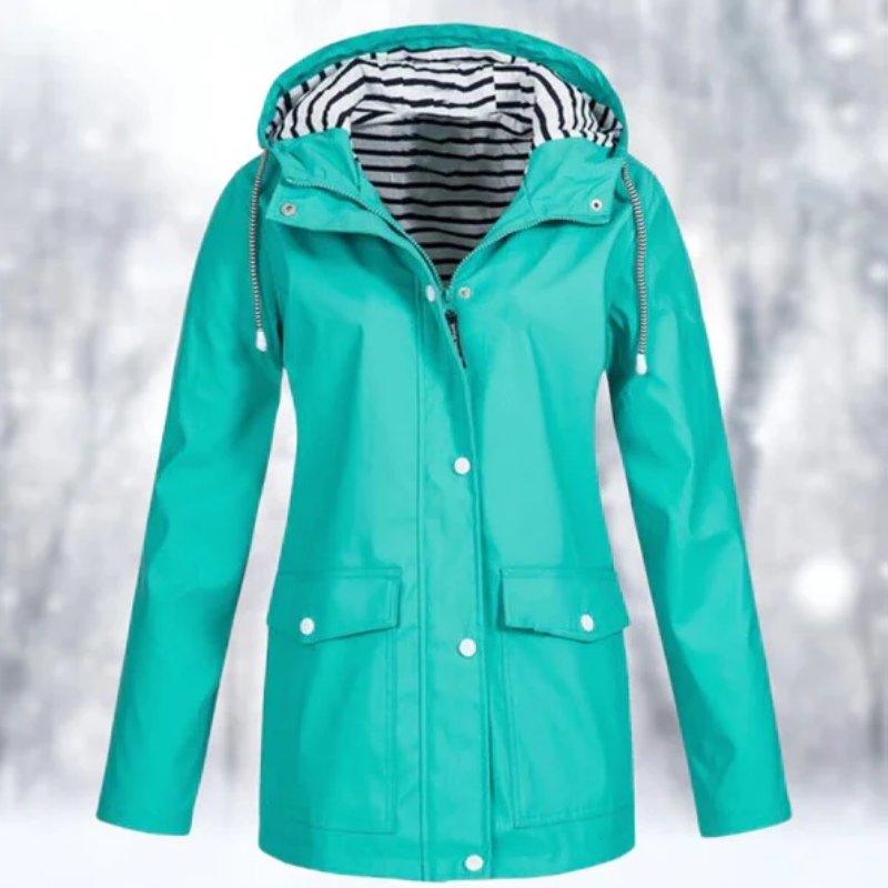 W&W Mode | Damen Kapuze Regenjacke Wasserdichte