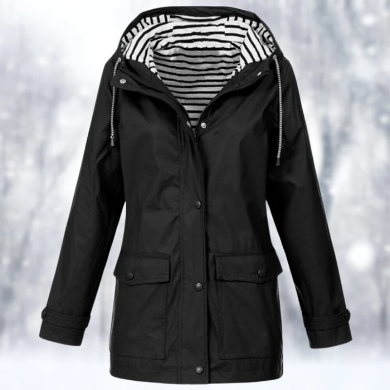 W&W Mode | Damen Kapuze Regenjacke Wasserdichte