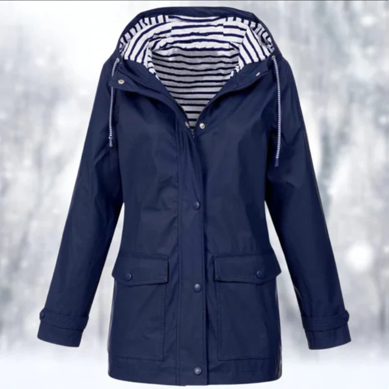 W&W Mode | Damen Kapuze Regenjacke Wasserdichte