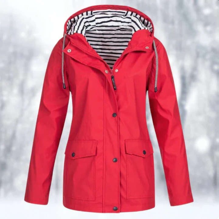 W&W Mode | Damen Kapuze Regenjacke Wasserdichte