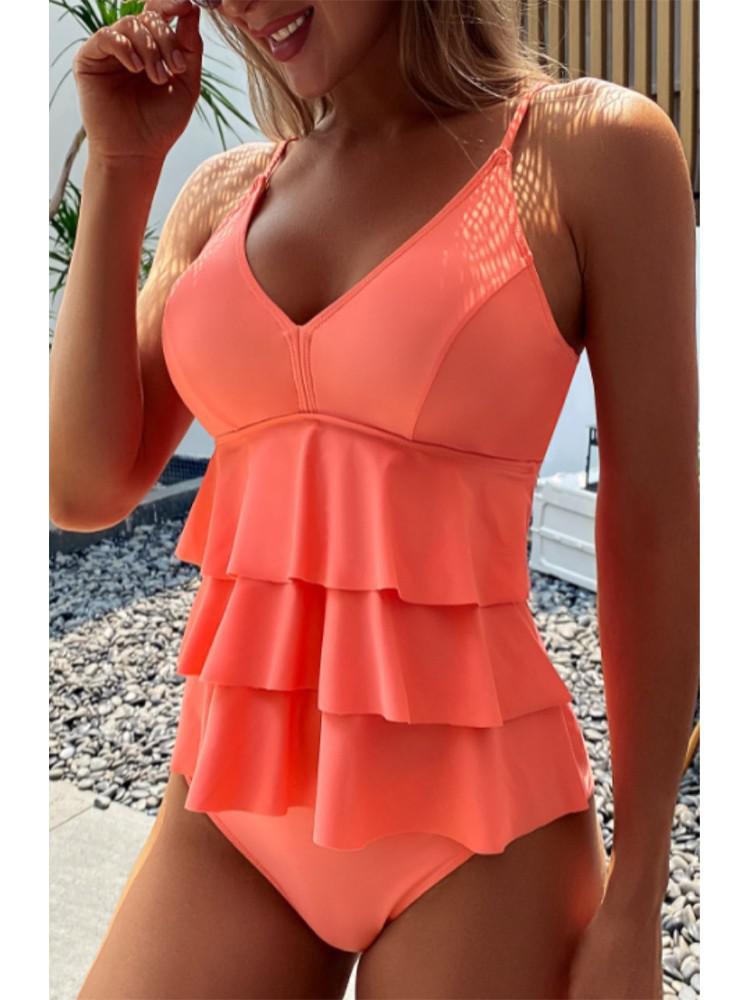 W&W Mode | Geschichtetes Badekleid Für Schwimmbad Und Strand