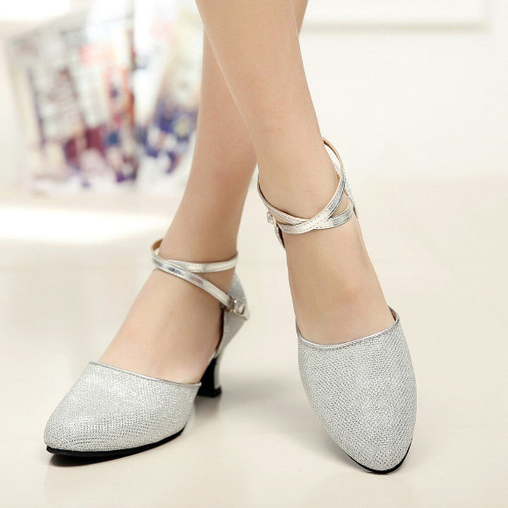 W&W Mode | Tanzende Pailletten Weiche Sohle High Heels