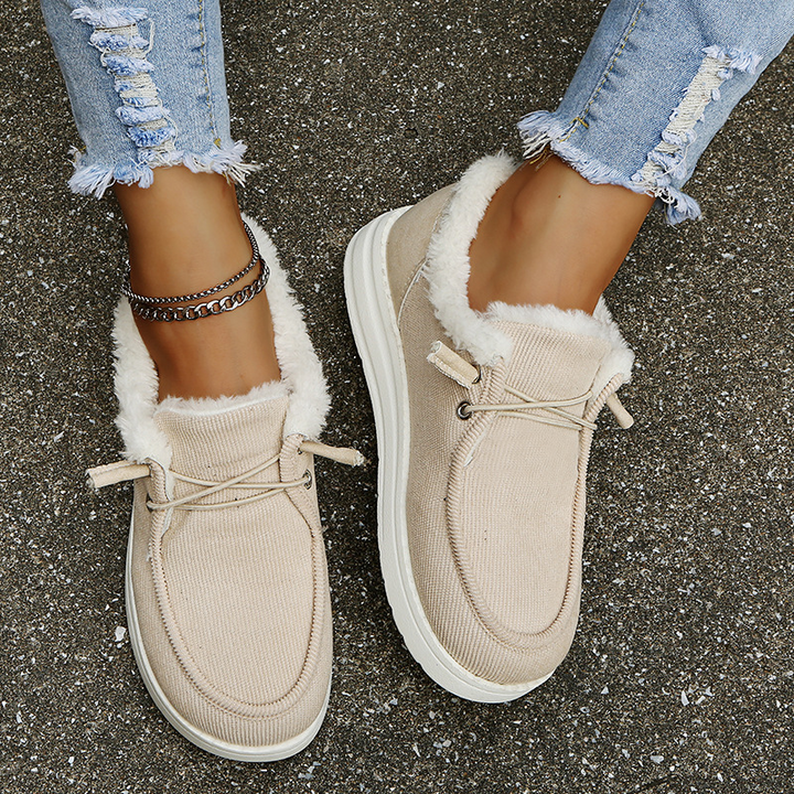 W&W Mode - Elegante Winter-Sneakers mit Fellfutter
