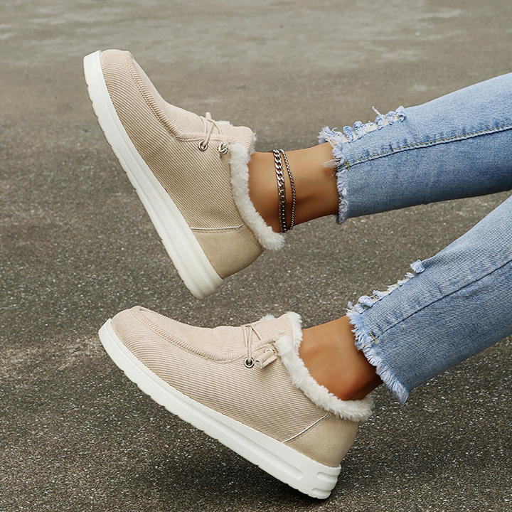 W&W Mode - Elegante Winter-Sneakers mit Fellfutter