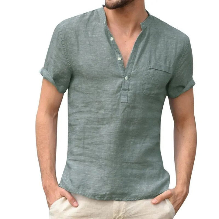 W&W Mode - Poloshirt mit V-Ausschnitt