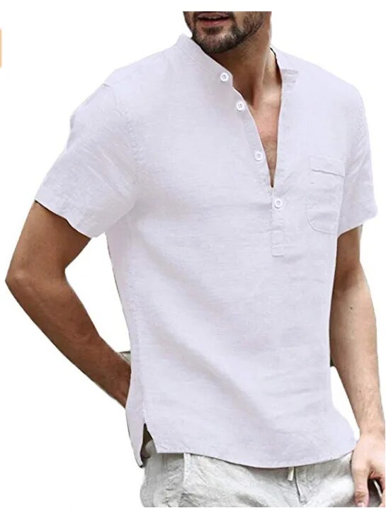 W&W Mode - Poloshirt mit V-Ausschnitt