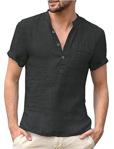 W&W Mode - Poloshirt mit V-Ausschnitt