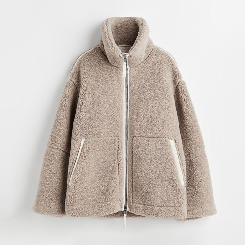 W&W Mode | Warme Teddy Winterjacke für Damen | Komfortabel und Stilvoll