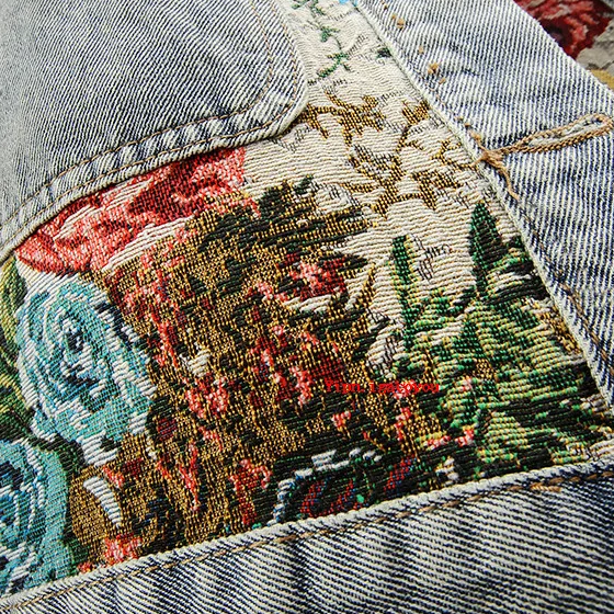 W&W Mode | Jeansjacke mit Blumen