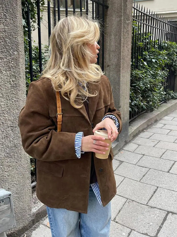 W&W Mode | Vintage Wildlederjacke