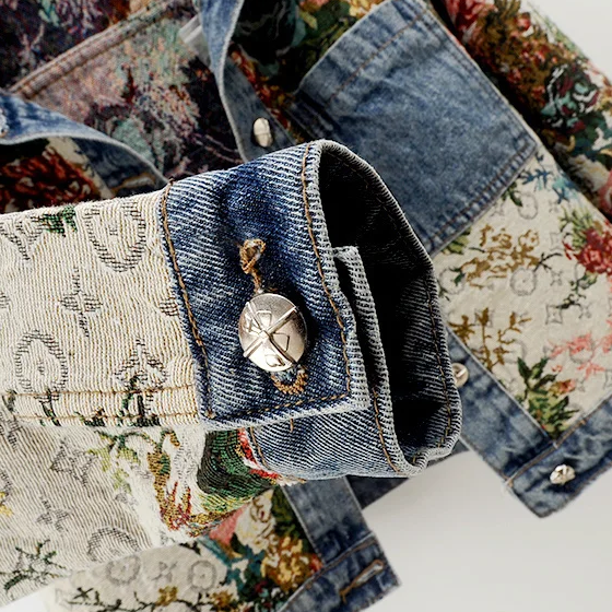 W&W Mode | Jeansjacke mit Blumen