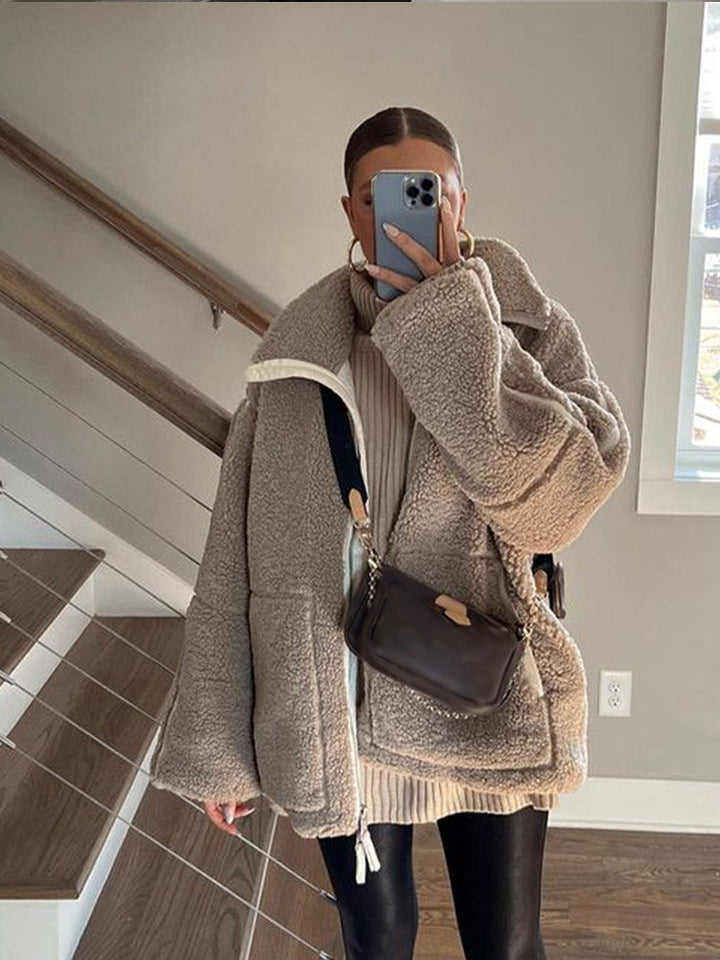 W&W Mode | Warme Teddy Winterjacke für Damen | Komfortabel und Stilvoll