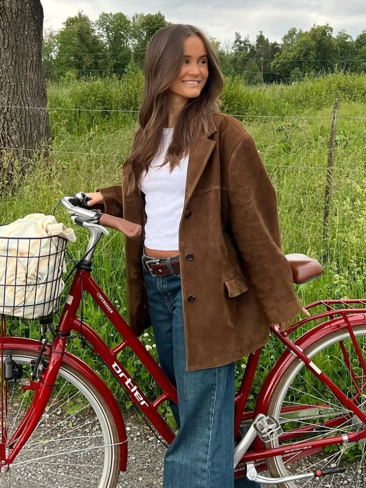 W&W Mode | Vintage Wildlederjacke
