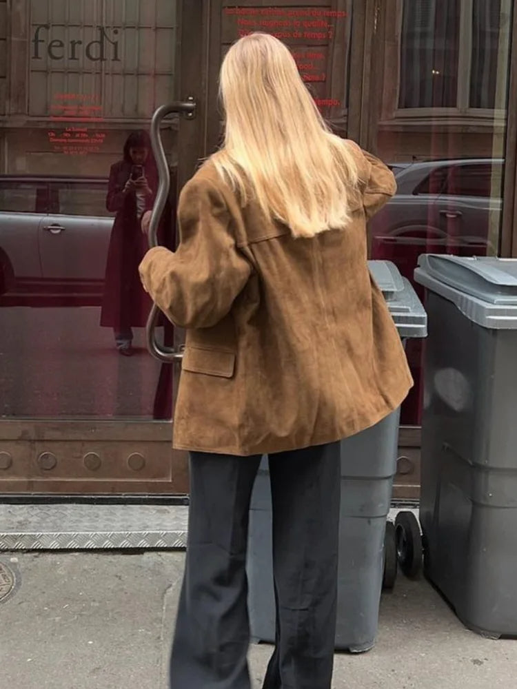 W&W Mode | Vintage Wildlederjacke