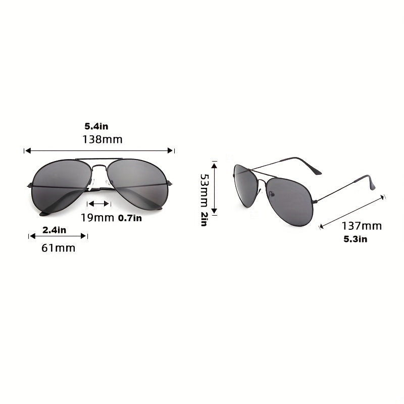 W&W Mode | Klassische Aviator-Sonnenbrille mit Goldenem Rahmen für Damen