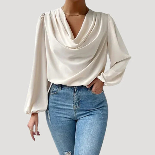 W&W Mode | Bluse mit V-Ausschnitt