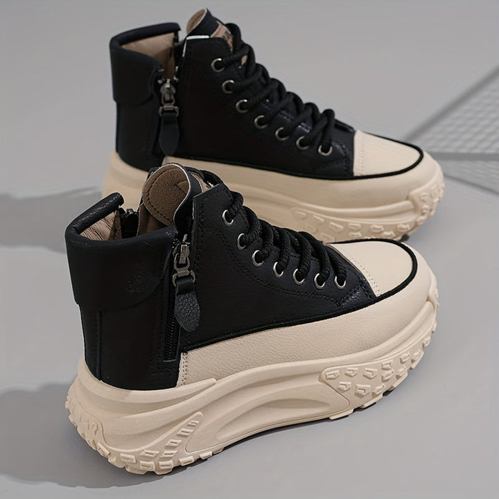 W&W Mode | Lässige Plateau Knöchelhohe Sneaker