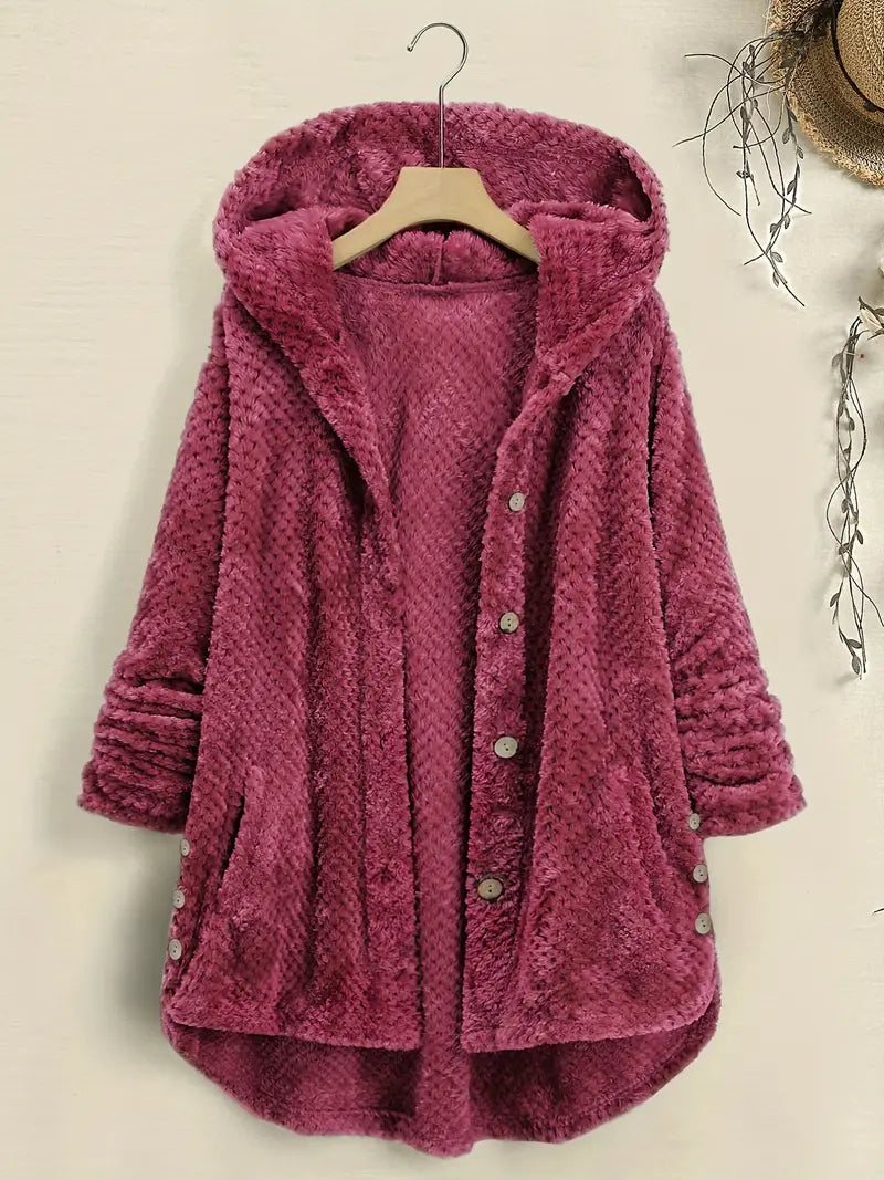 W&W Mode | Gefütterte Damenjacke mit Knöpfen - Stilvolle Jacke für kalte Tage