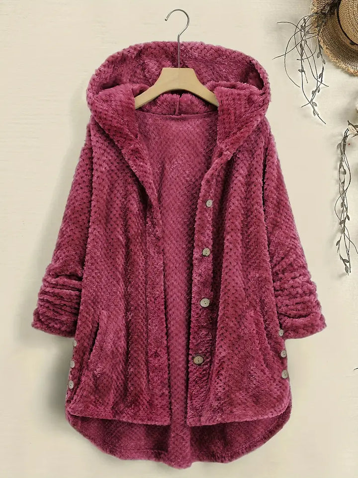 W&W Mode | Gefütterte Damenjacke mit Knöpfen - Stilvolle Jacke für kalte Tage