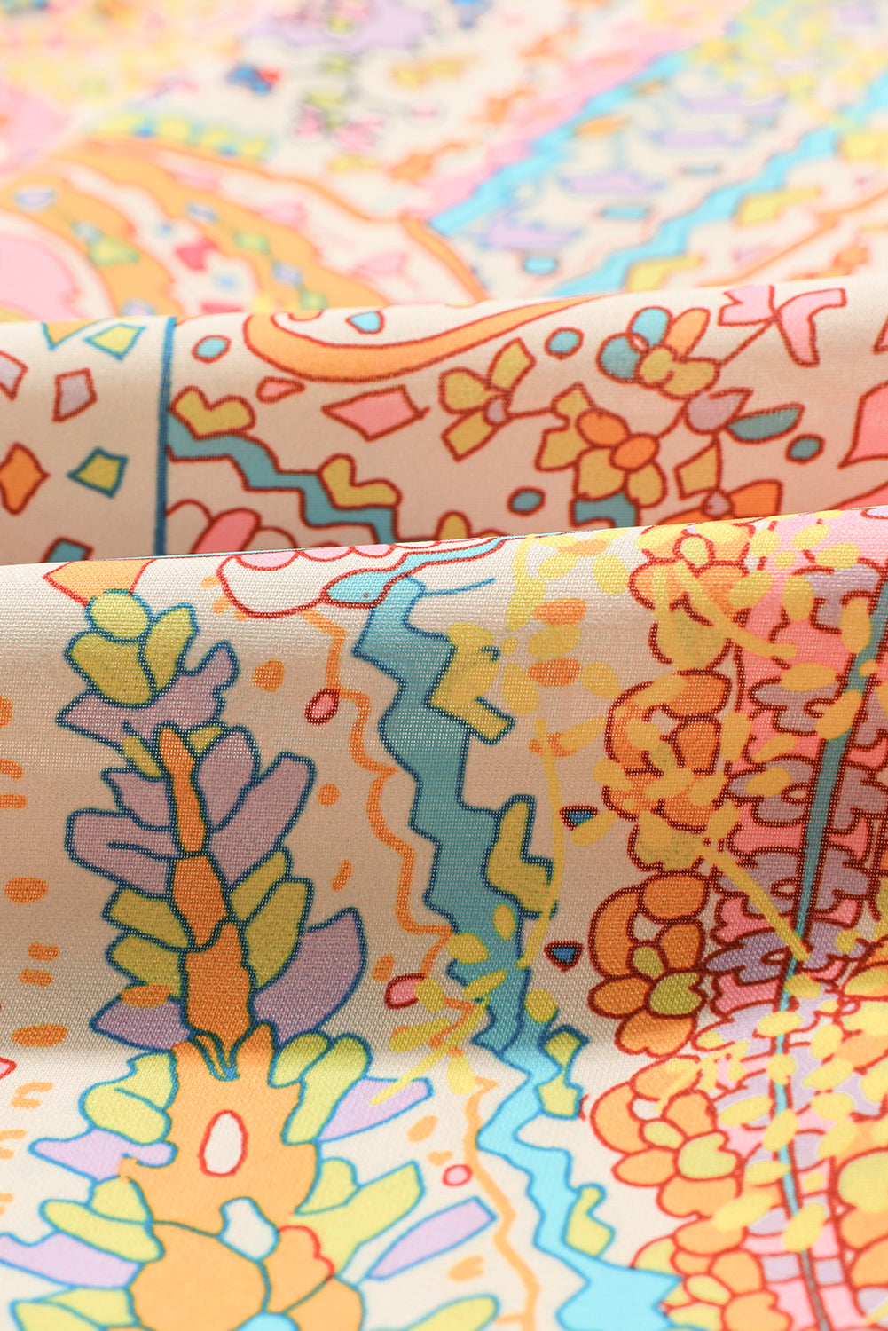 W&W Mode | Hemd mit Paisley-Muster und Rüschen Für Frauen