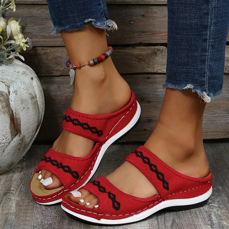 W&W Mode | Orthopädische Ledersandalen mit Stützfunktion für Diabetiker