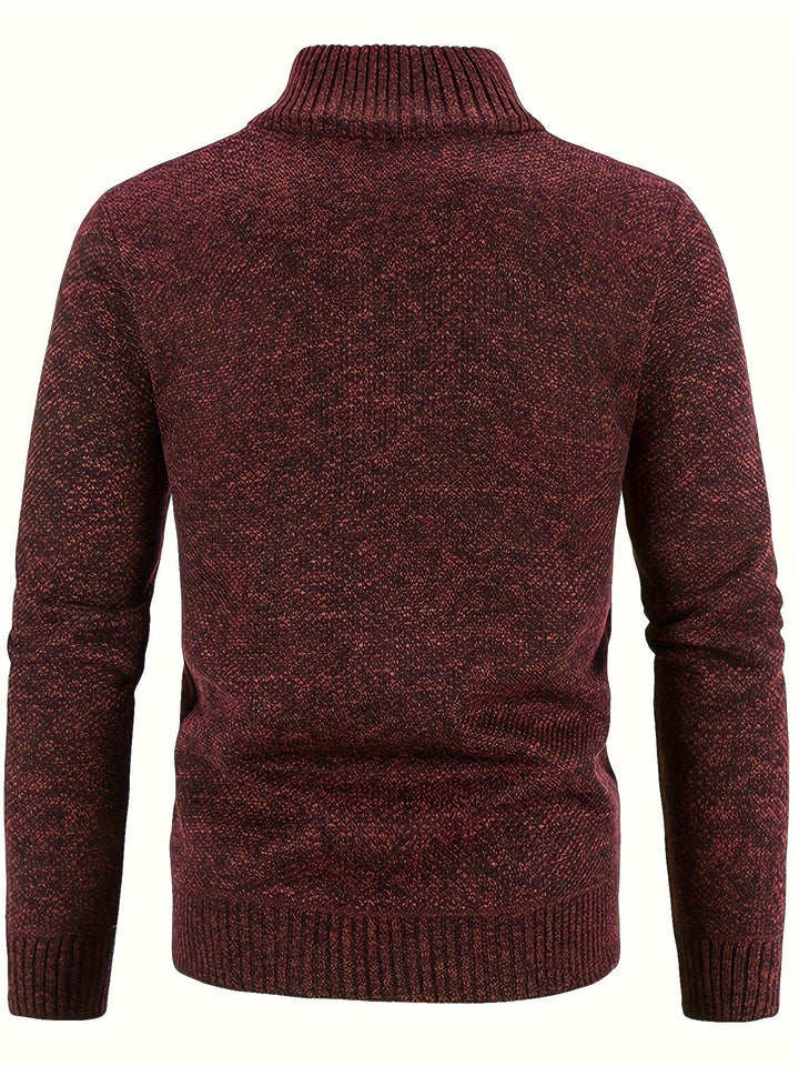 W&W Mode | Zip Up Stehkragen Strickjacke