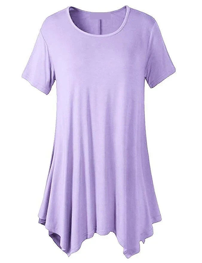 W&W Mode | Sommerliches Loose Fit T-shirt Mit Kurzen Ärmeln