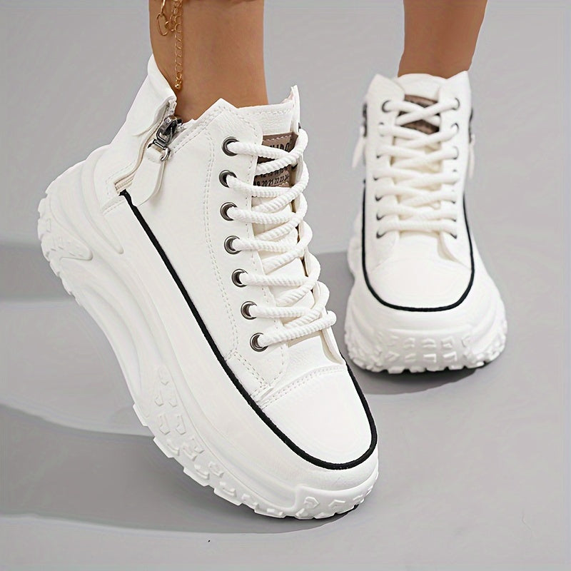 W&W Mode | Lässige Plateau Knöchelhohe Sneaker