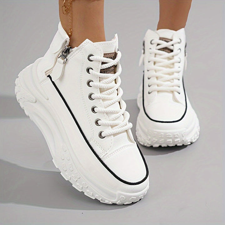 W&W Mode | Lässige Plateau Knöchelhohe Sneaker