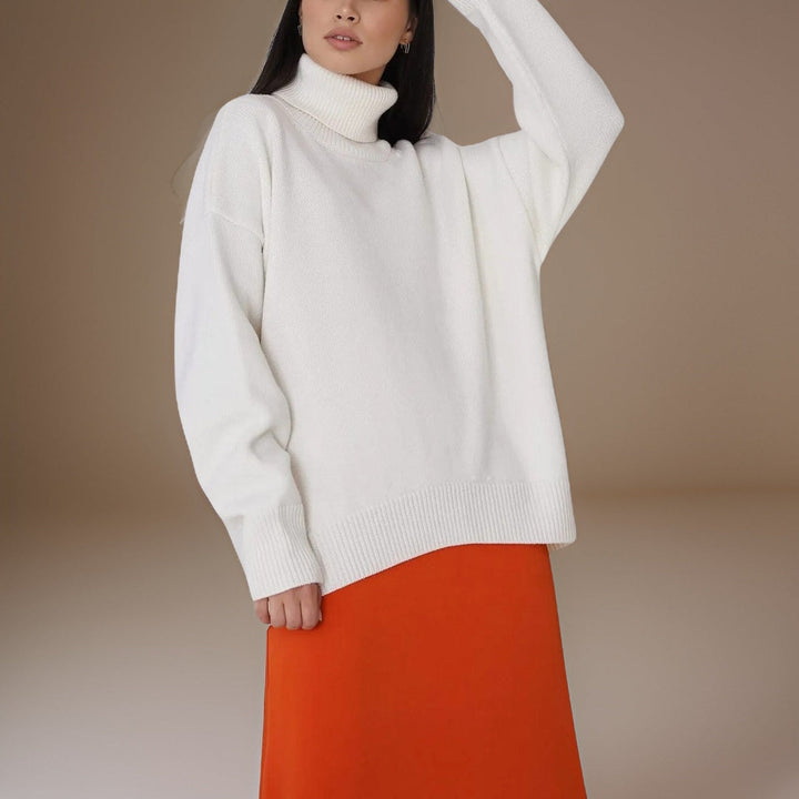W&W Mode | Warmer Oversized Rollkragenpullover Für Den Winter