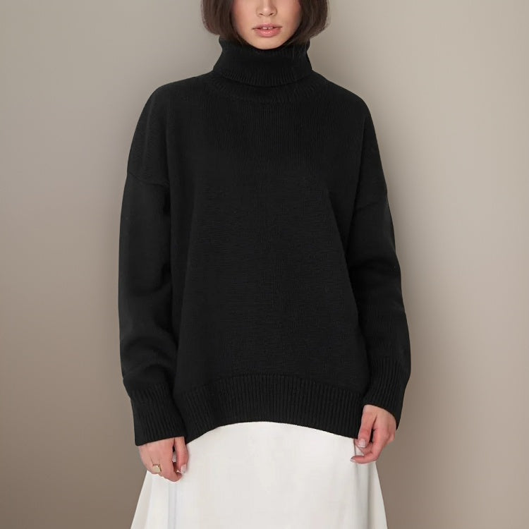 W&W Mode | Warmer Oversized Rollkragenpullover Für Den Winter