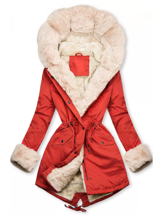 W&W Mode | Gepolsterte Jacke mit warmem Plüschfutter für Damen